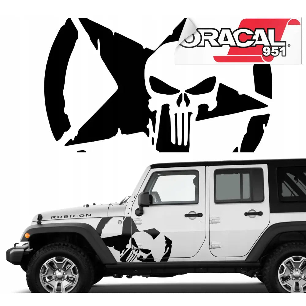 Klistremerke til Jeep Punisher-stjerne 60x100