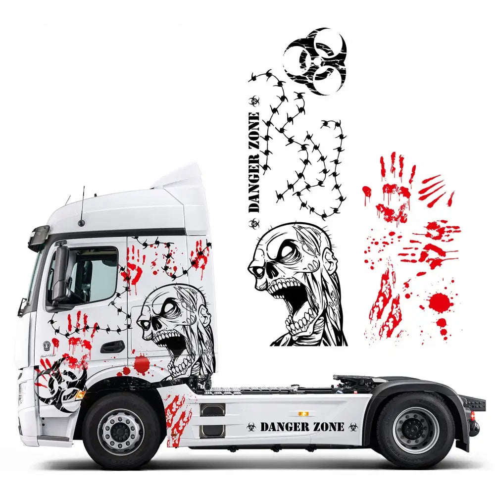 Klistremerke til Traktor Zombie Fareområde 200x296 Cm Mg