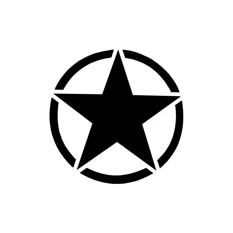 Klistremerke Universal /jeep Wrangler Jk Black Star