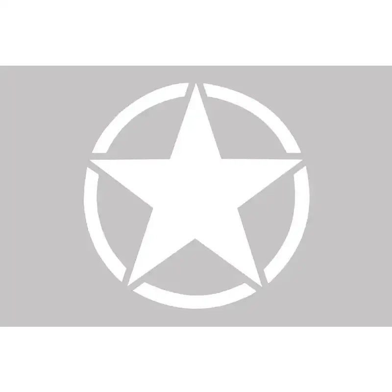 Klistremerke Universal /jeep Wrangler Jk White Star