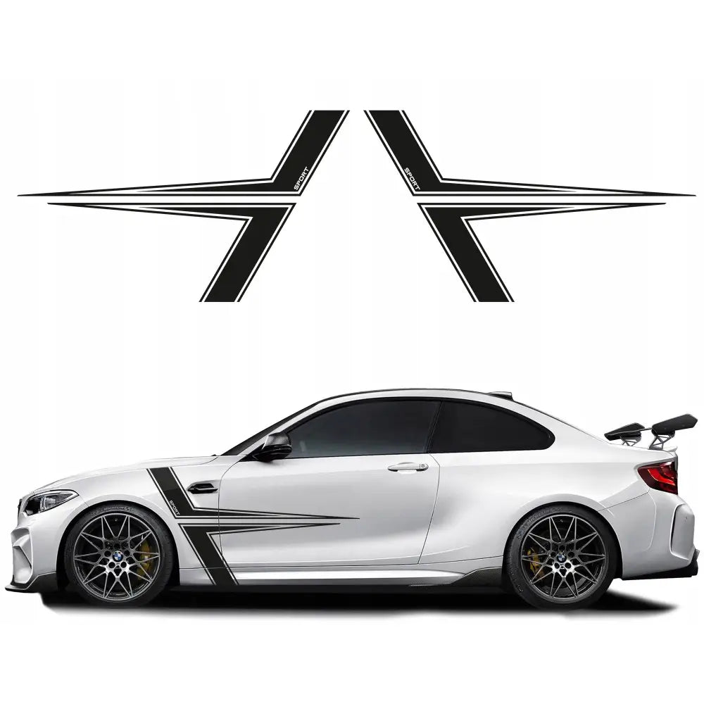 Klistremerker for Bilside Dekorstreker 147x84cm