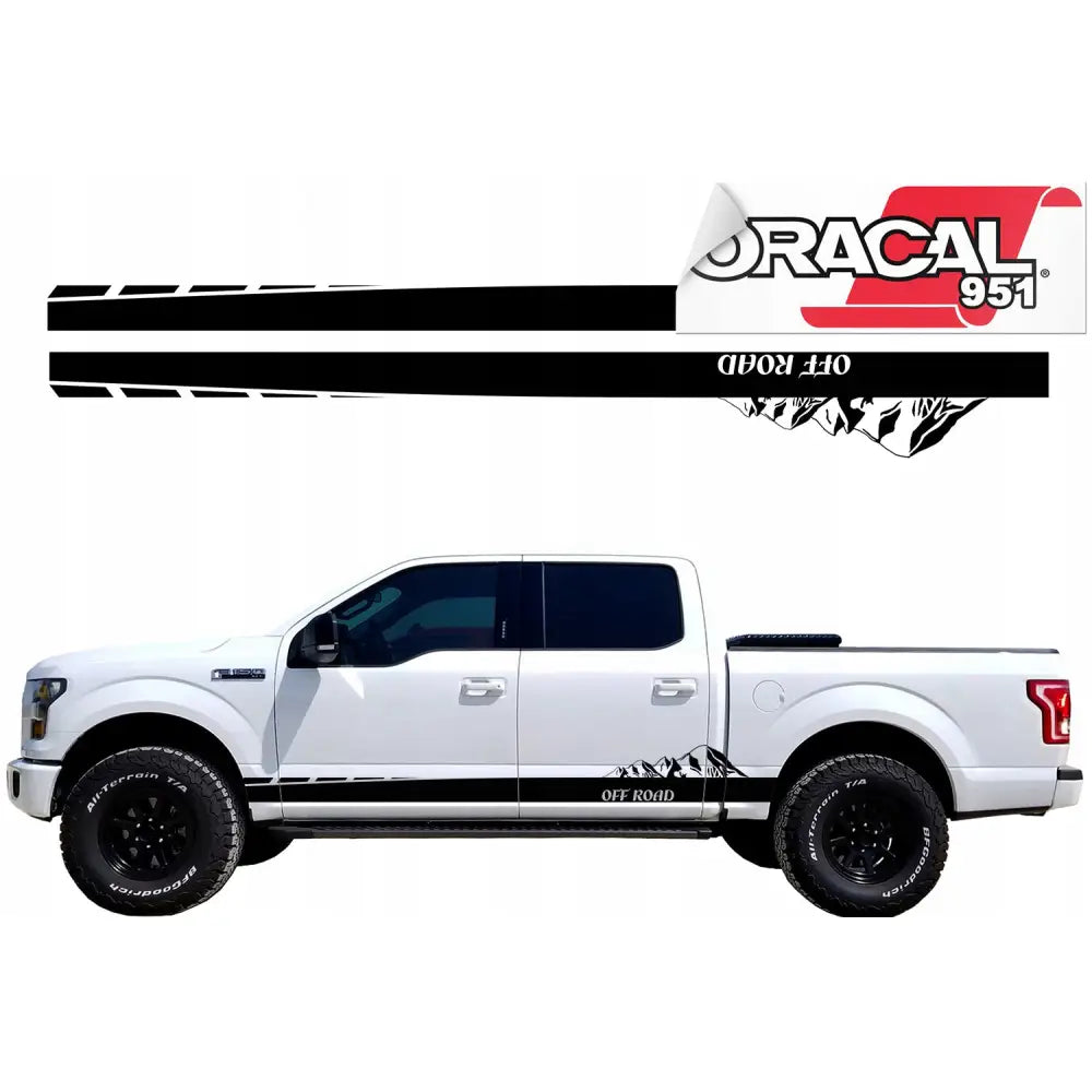 Klistremerker for Bilside Fjell Off Road 220x23cm