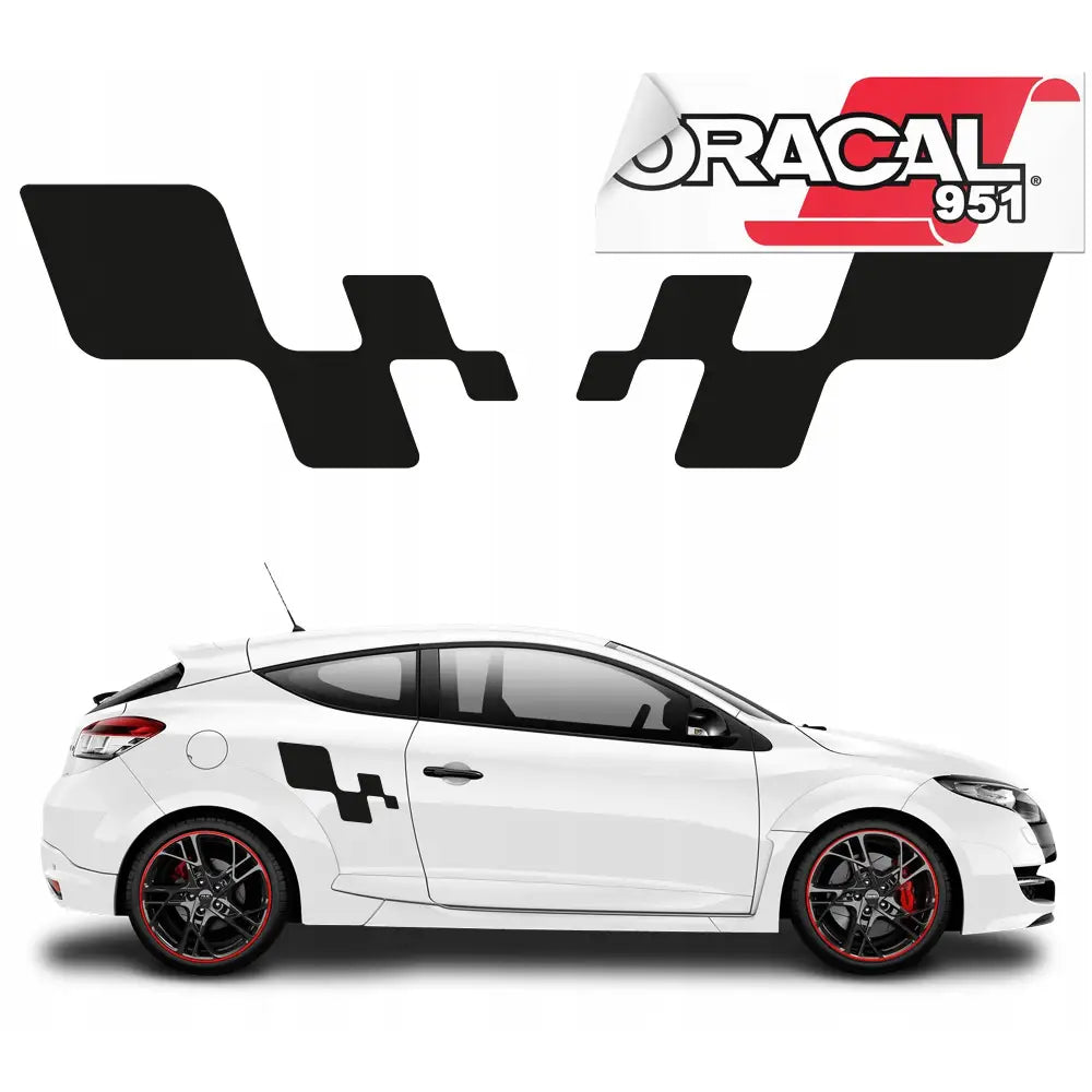 Klistremerker for Bilside Rs-mønster 44x25cm 2stk 951 Mg