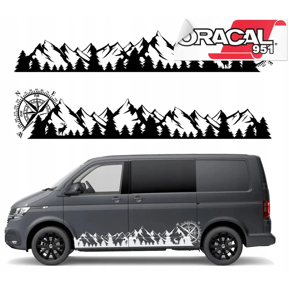 Klistremerker for Bilside Skog Fjell Rose 40x200cm Mg