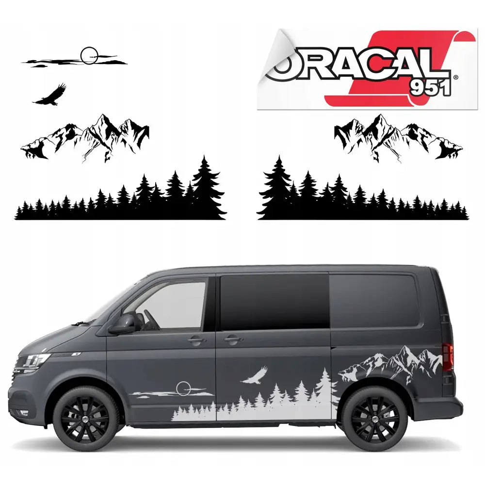 Klistremerker for Bobil Skog + fjell Sett 2stk