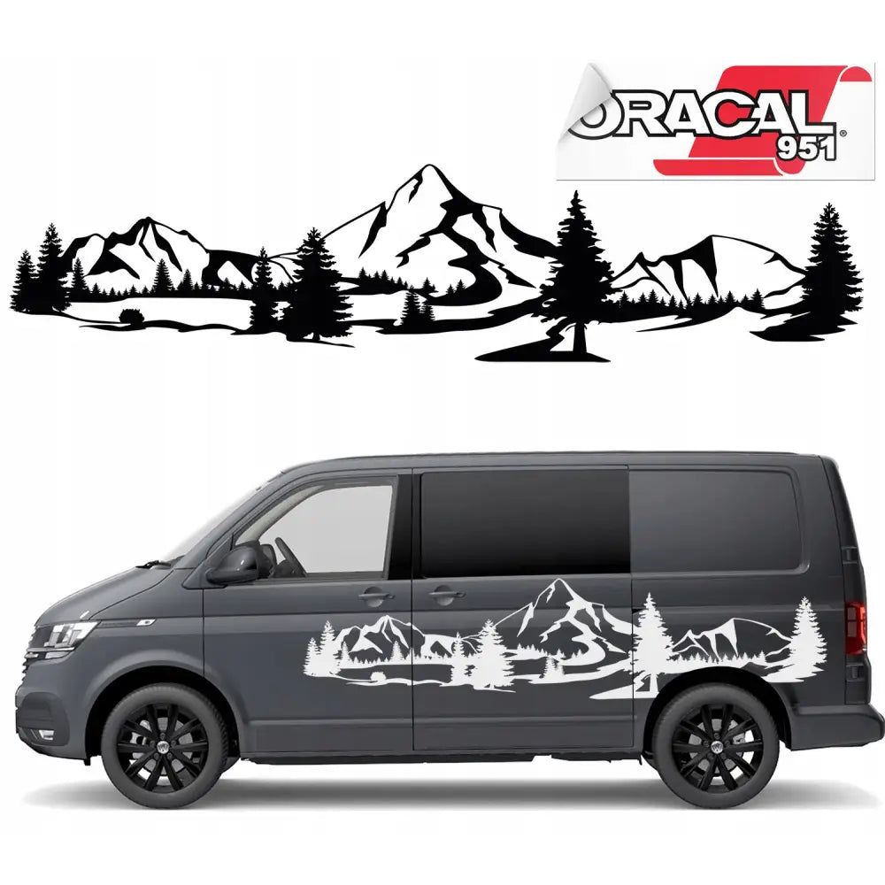 Klistremerker for Campingbilens Side Fjell 65x280cm