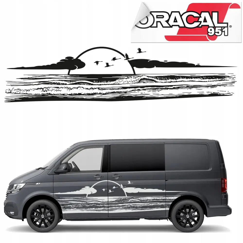 Klistremerker for Side av Bobil Camping 270x64cm