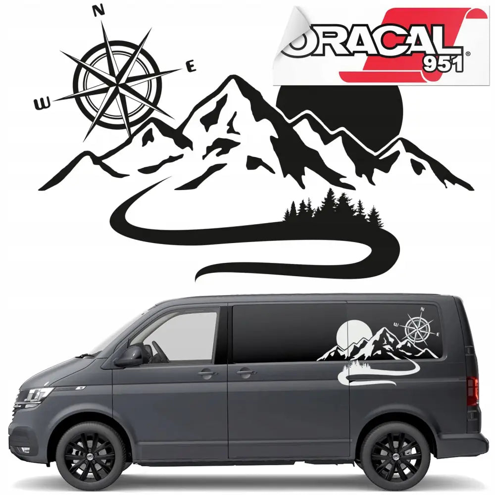 Klistremerker for Side av Bobil Camping 70x44cm