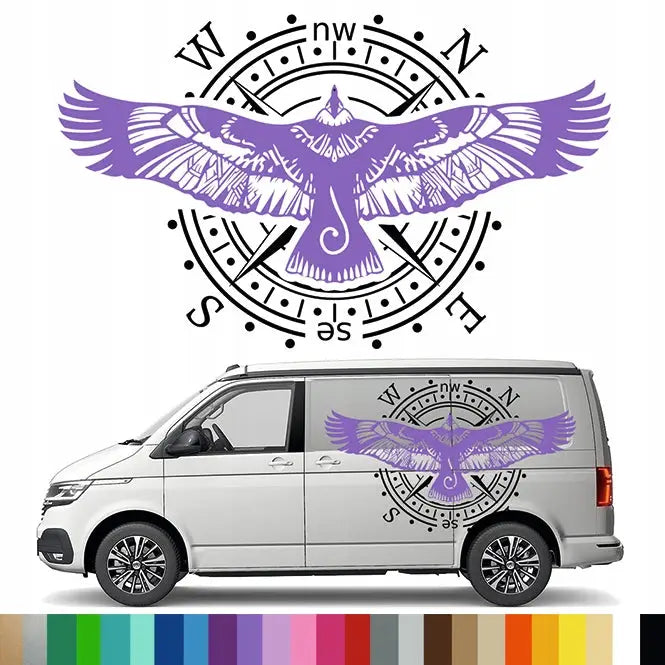 Klistremerker Grafikk til Bobil Tilhenger Condor Vindrose Kompass 99x60