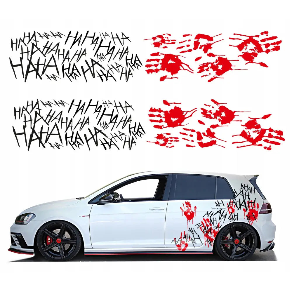 Klistremerker til Bil med Jokeren ha ha ha Motiv 44x230 Cm