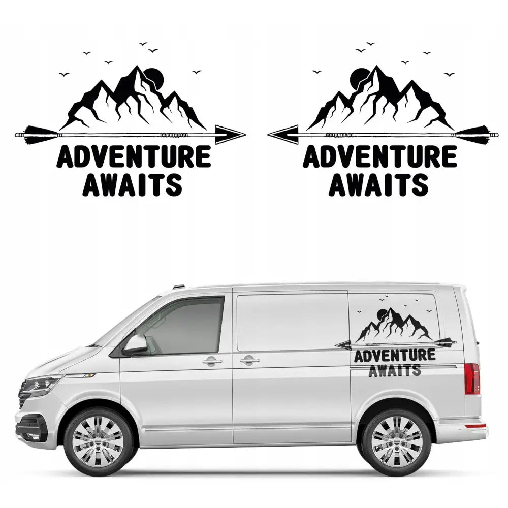 Klistremerker til Bilen Adventure Awaits 126 x 84 Cm