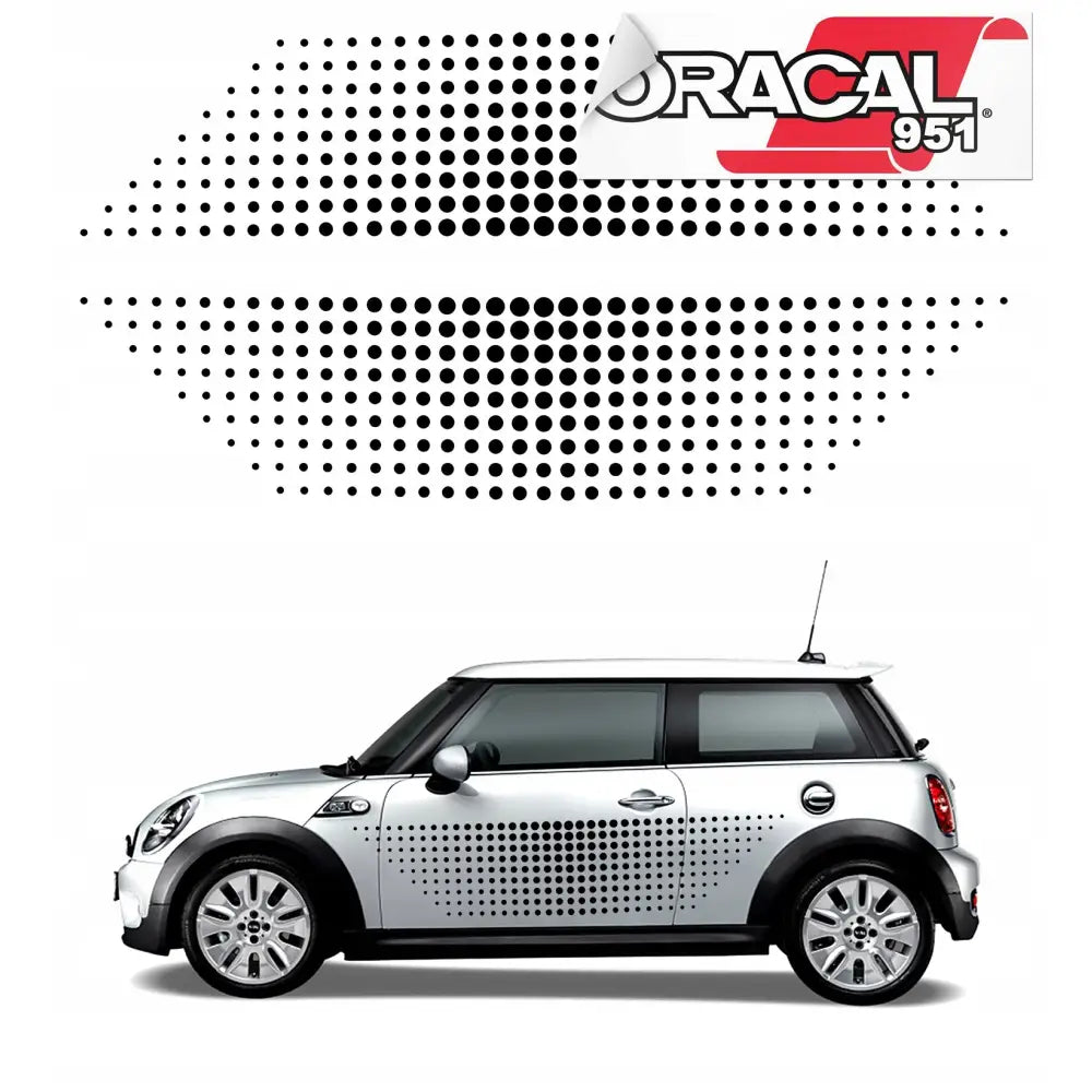 Klistremerker til Bilens Side Prikker 200 Cm x 44 Cm 951