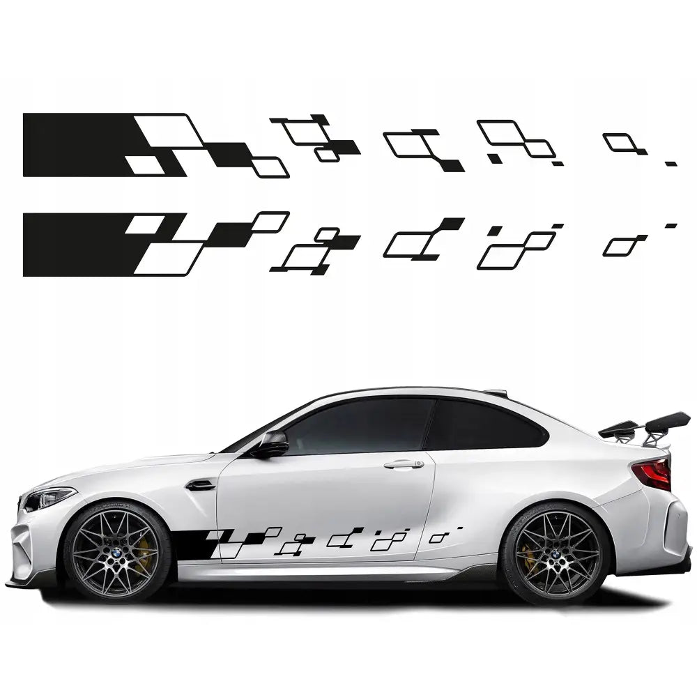 Klistremerker til Bilens Sider Striper 200x20cm