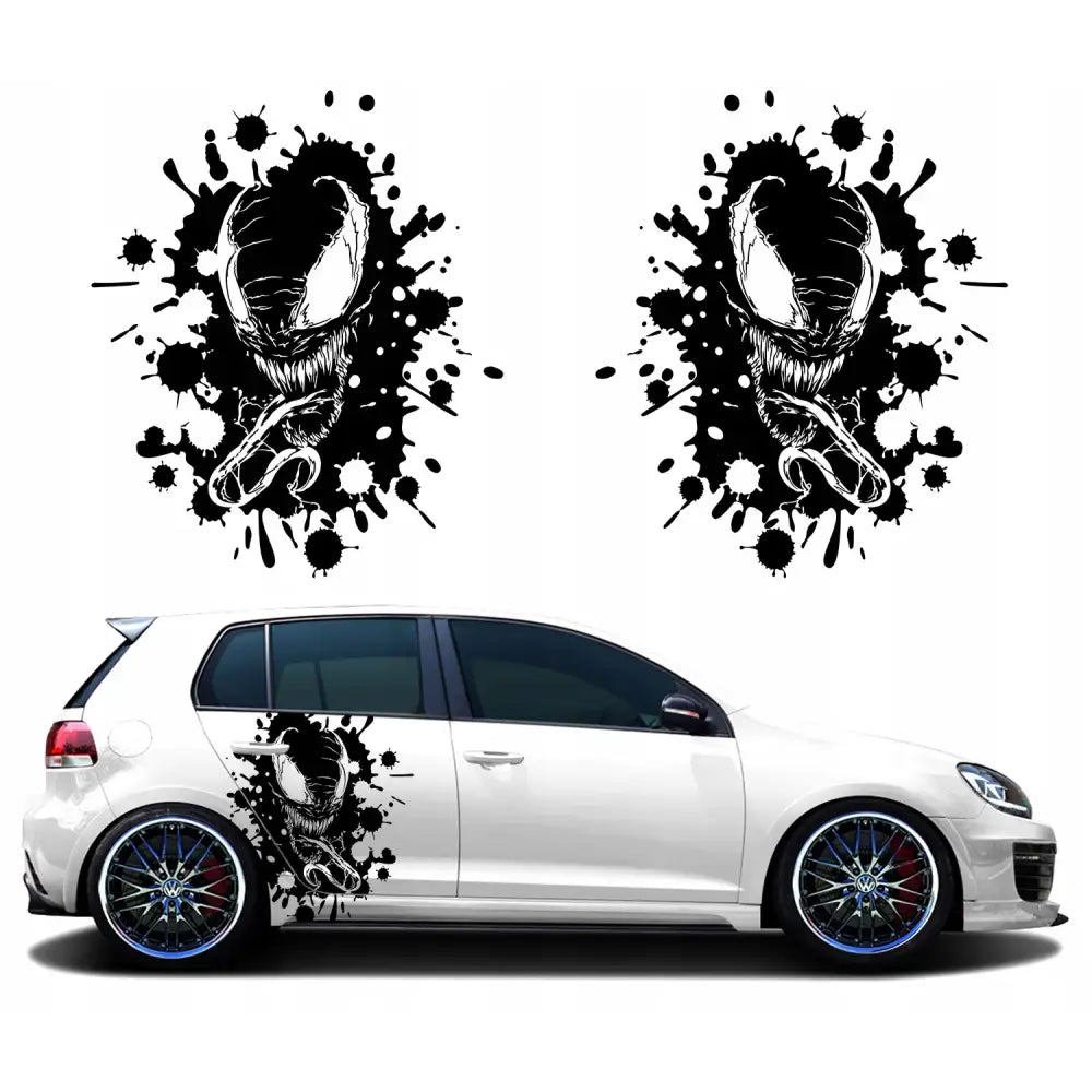 Klistremerker til Bilside Alien Figur 50x60cm