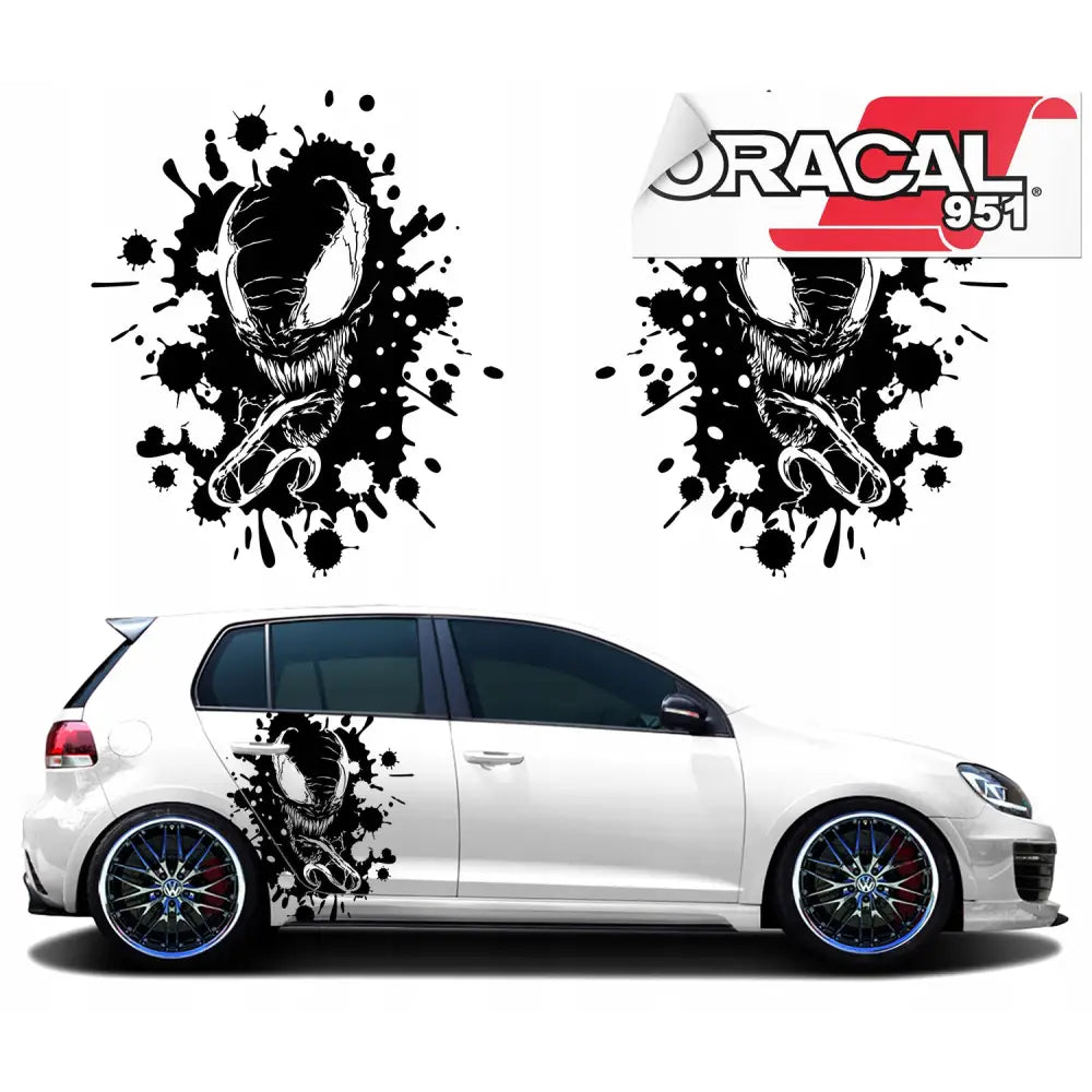 Klistremerker til Bilside Alien Figur 50x60cm 951