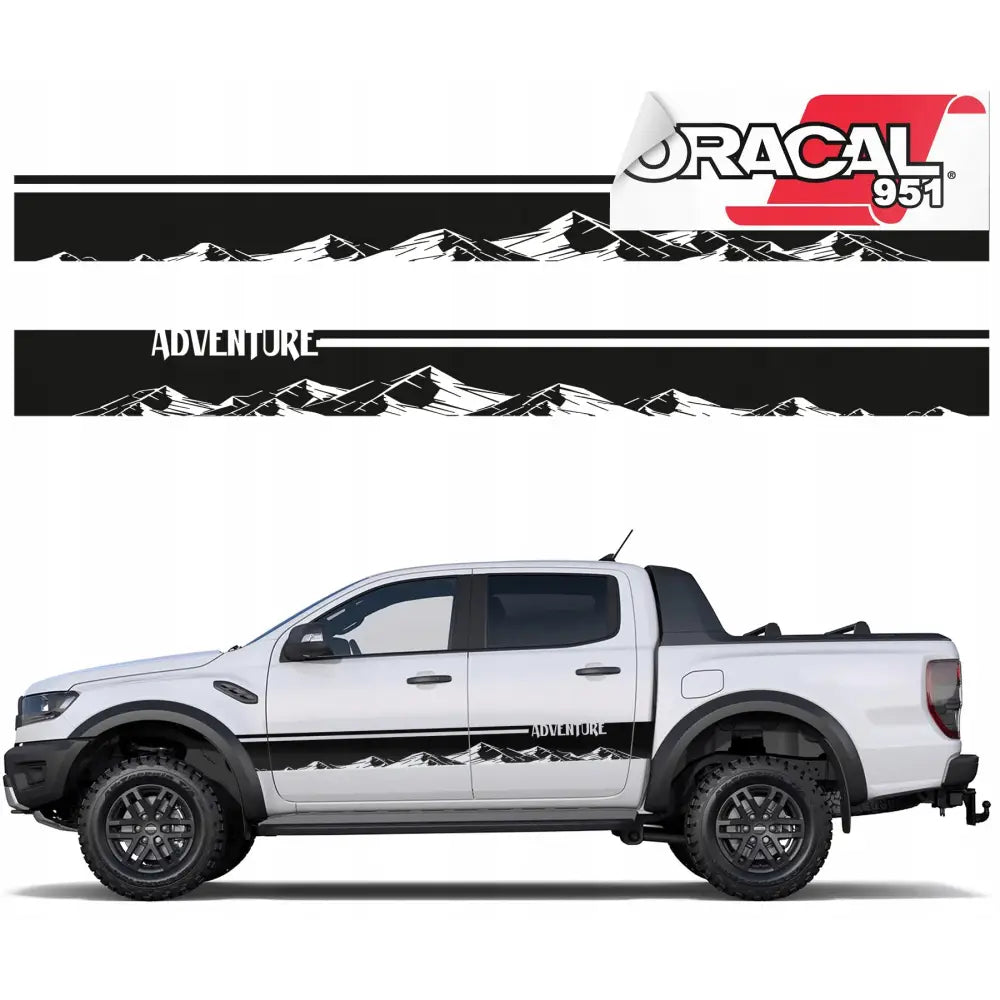 Klistremerker til Bilside Fjellmønster 22x250 Cm