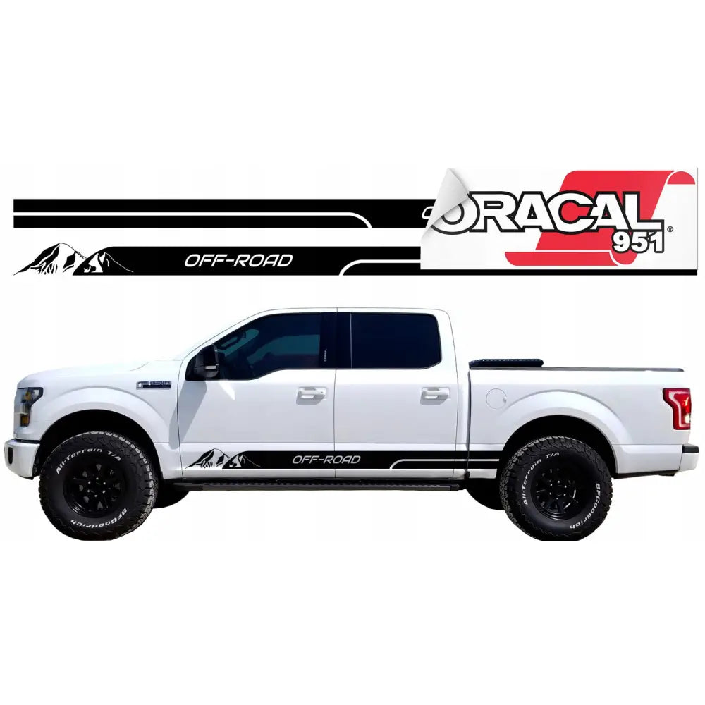 Klistremerker til Bilside Fjellstriper 200x10cm 951