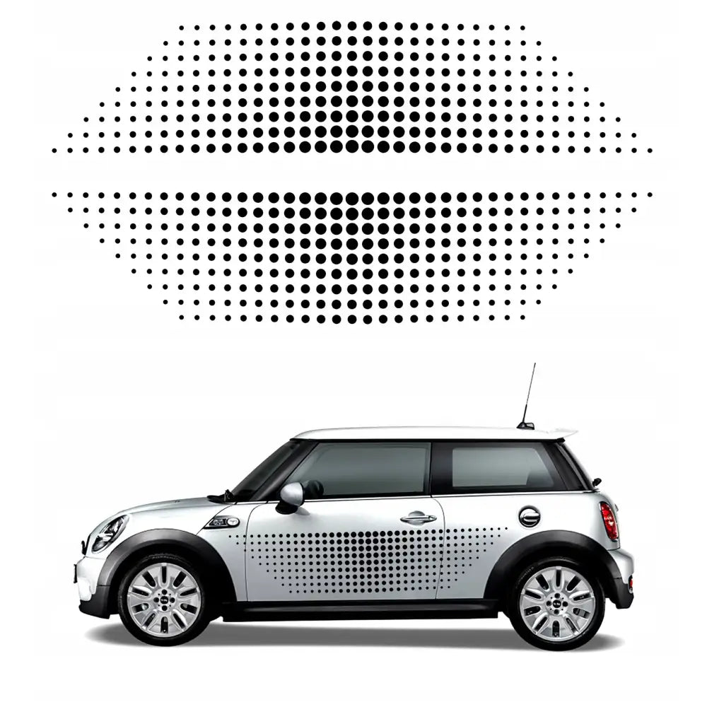 Klistremerker til Bilside Prikker 200cm x 44cm