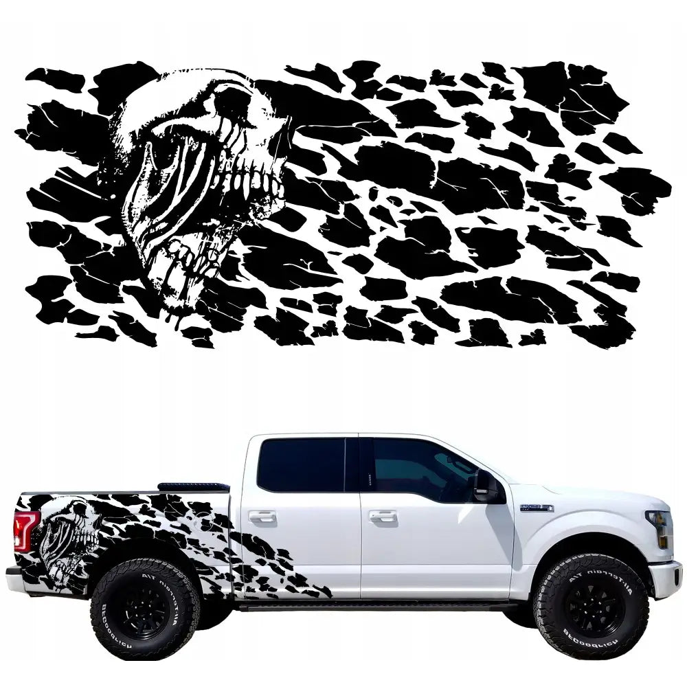 Klistremerker til Bilside Skallen Off Road 200x88