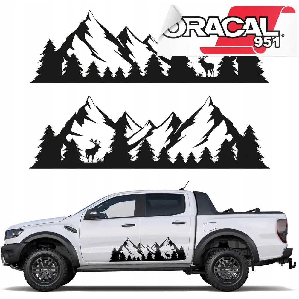 Klistremerker til Bilside Skog Fjell Elg 30x100 951 Mg