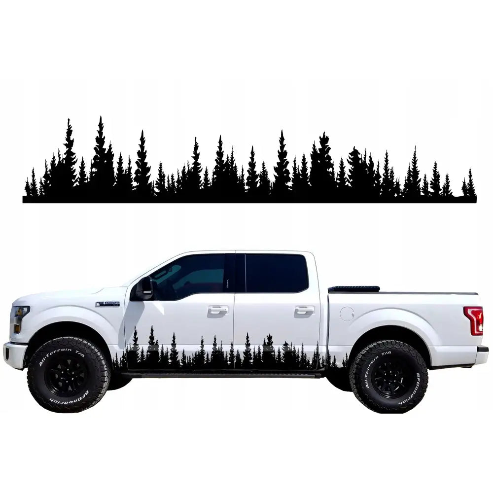 Klistremerker til Bilside Skog Trær 250x50cm