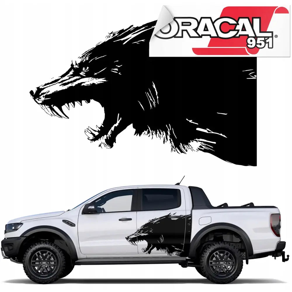 Klistremerker til Bilside Ulv Wolf 60x86cm 951 Mg