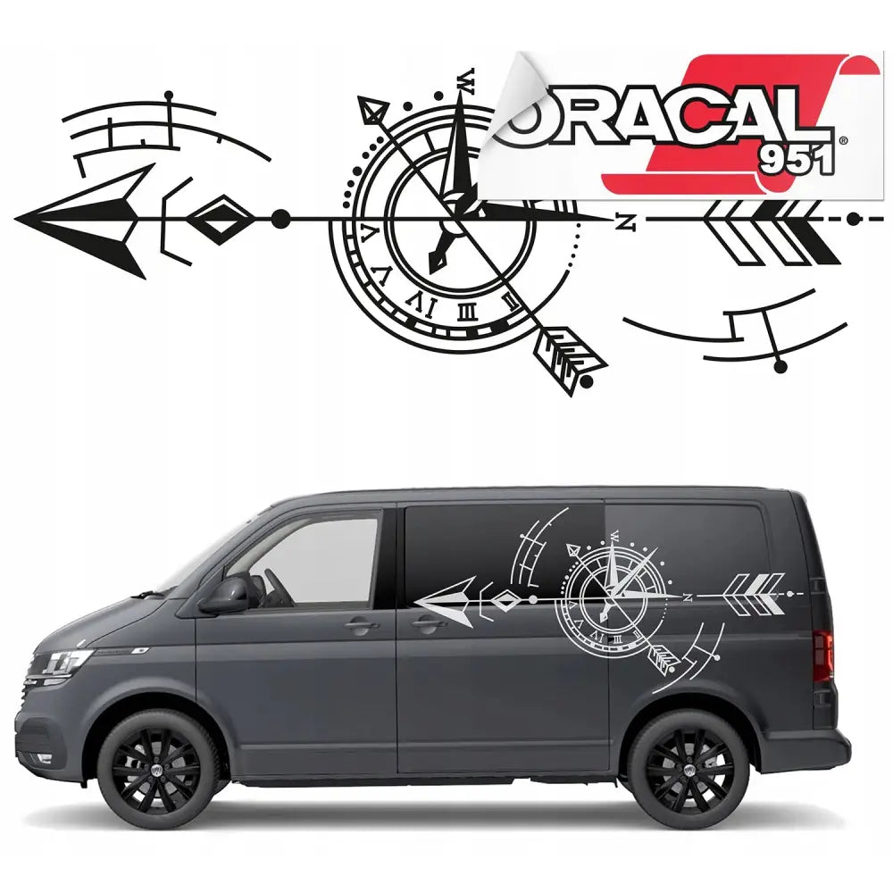 Klistremerker til Bobil Camper Pilen Rose 150x60cm