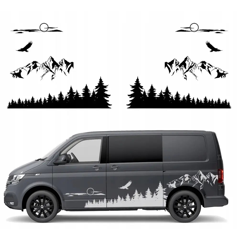 Klistremerker til Bobil Skog + fjell Sett med 2stk