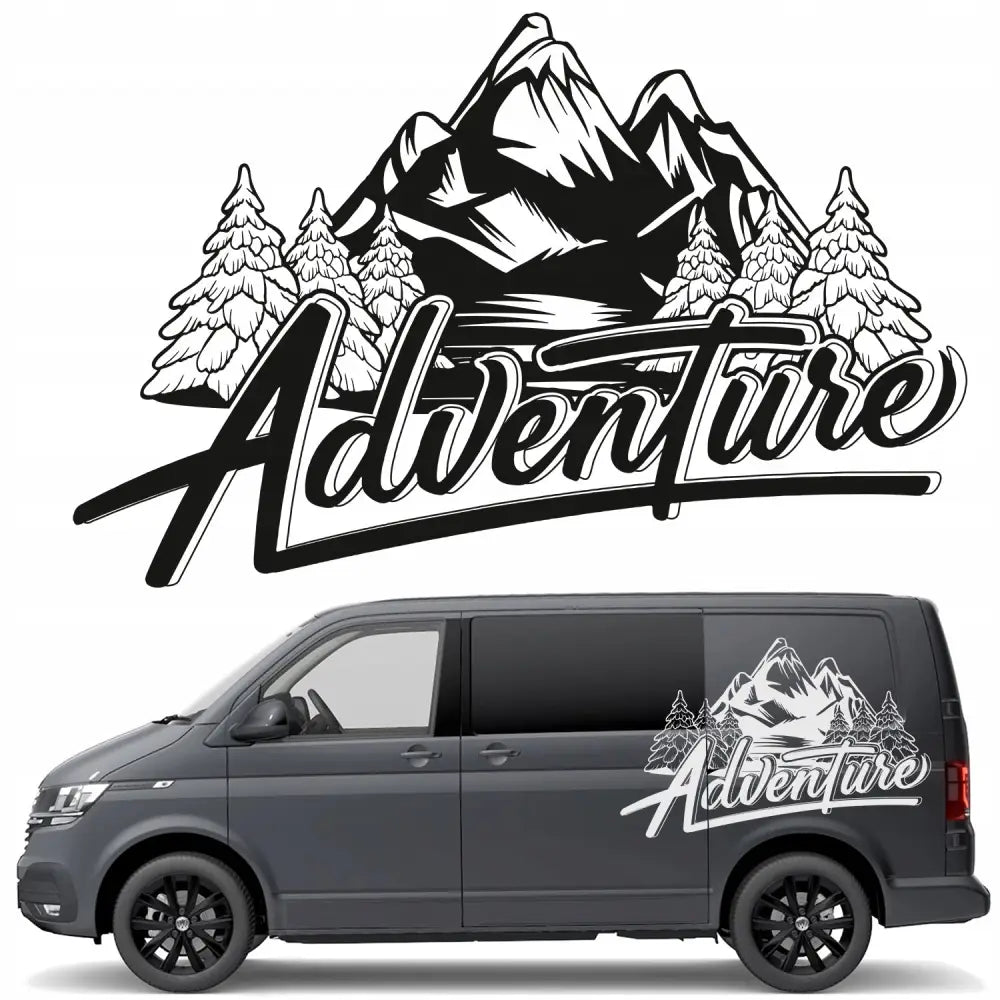 Klistremerker til Campingbilens Side Fjell 93x144cm