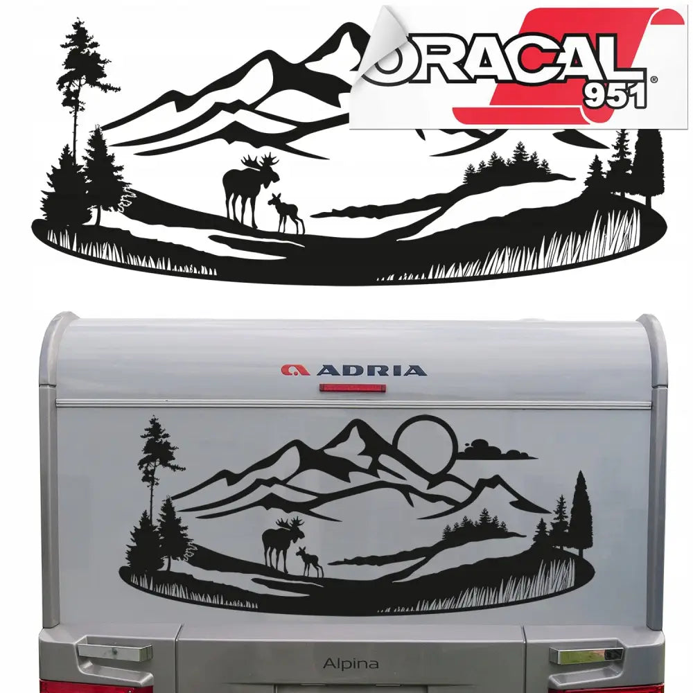 Klistremerker til Campingvogn Camping 103x44cm Mg