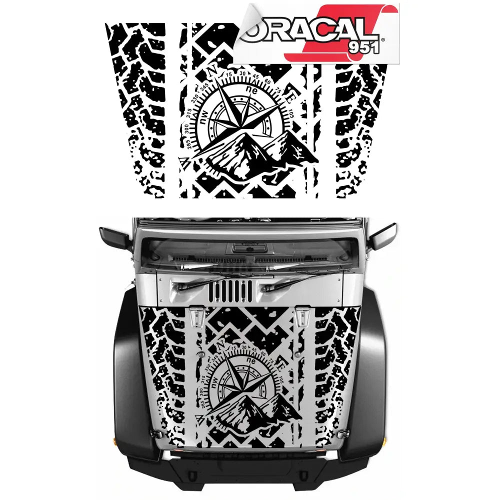 Klistremerker til Jeep Off Road Motiv 166x95cm