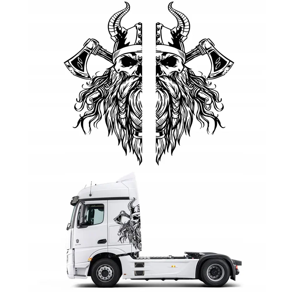 Klistremerker til Lastebil Trekkvogn Førerhus Xxl Format 94 x 197 Mg.