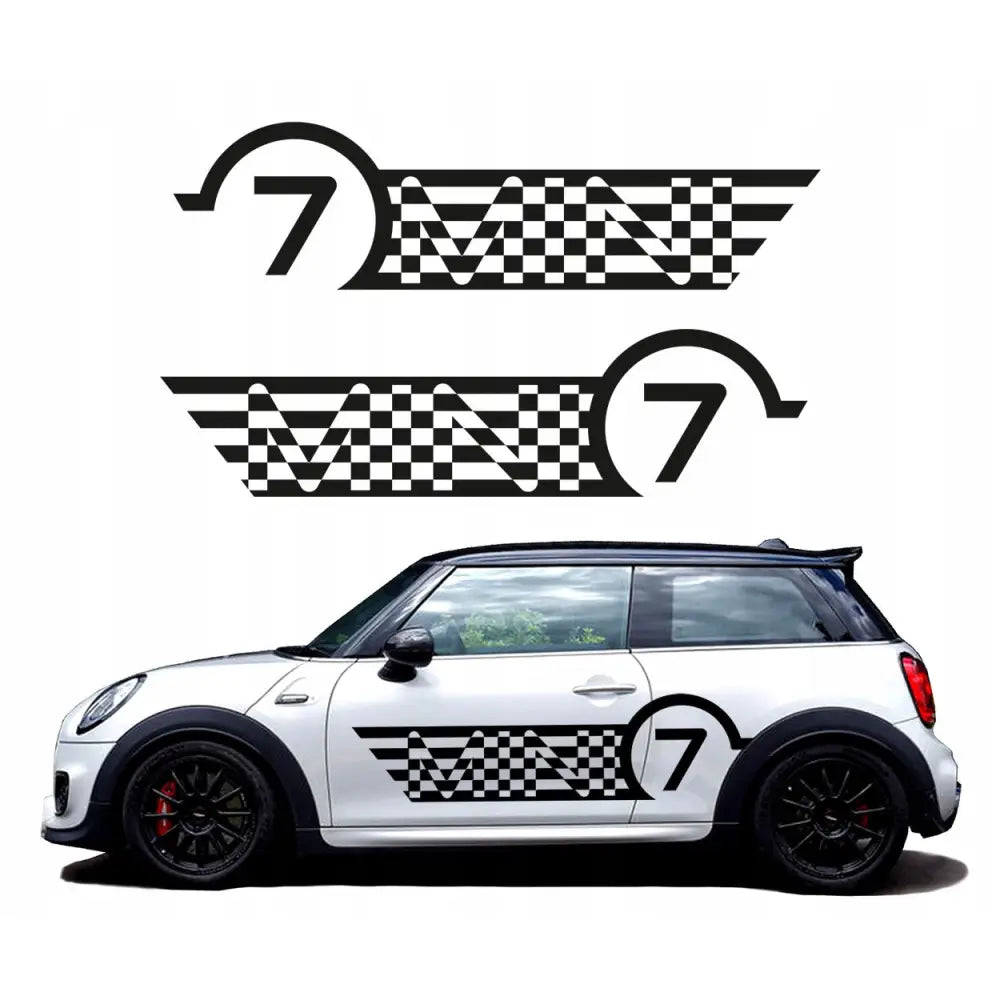 Klistremerker til siden av Bilen Mini 170x44cm