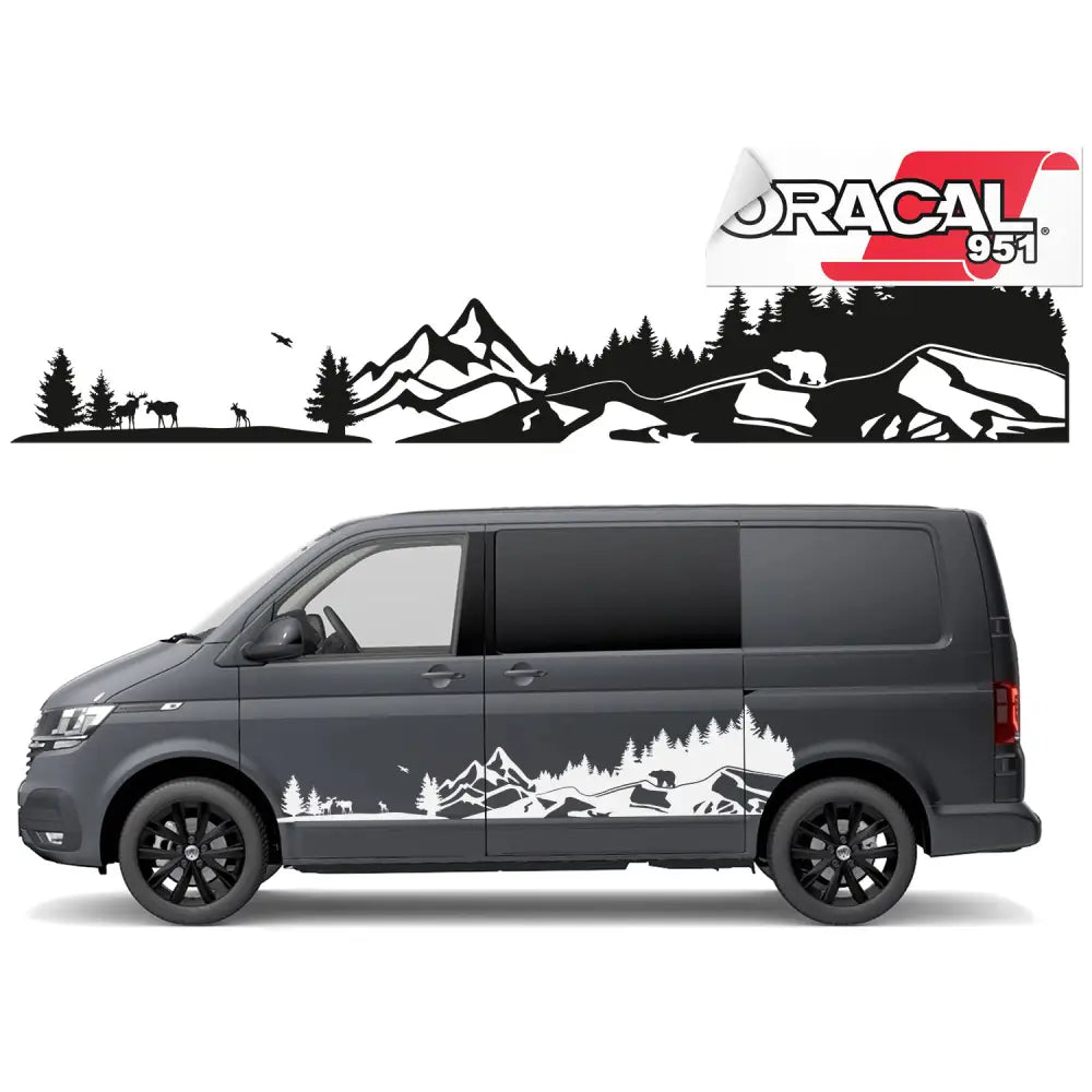 Klistremerker til siden av Bobilen Camping 210x44cm