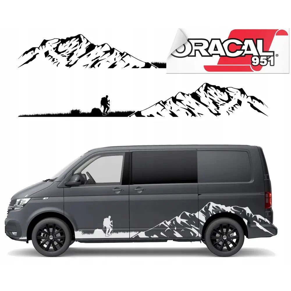 Klistremerker til siden av Campingvogn Varebil 350x44cm Mg