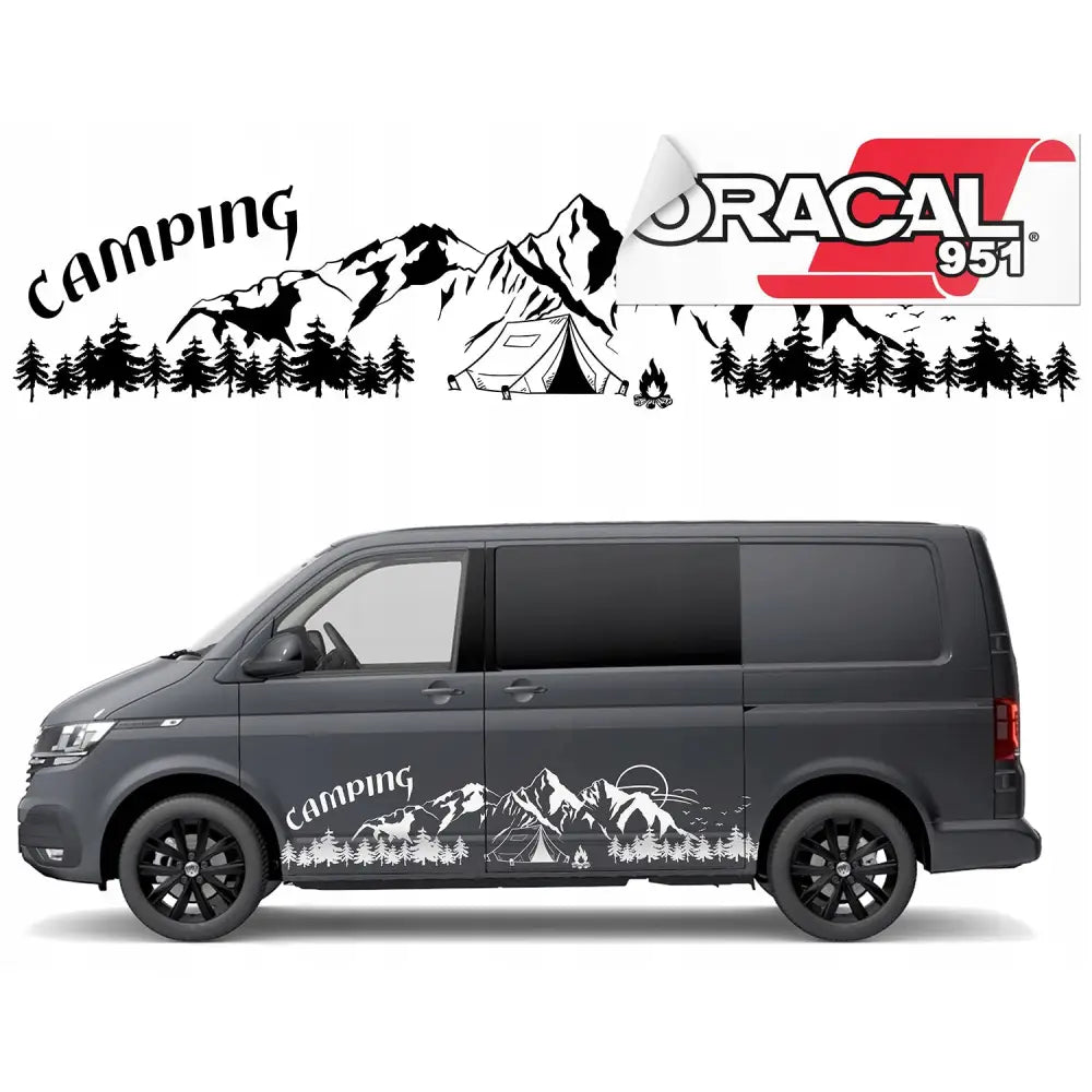 Klistremerker til siden på Campingbil/vogn 3mx63cm 951