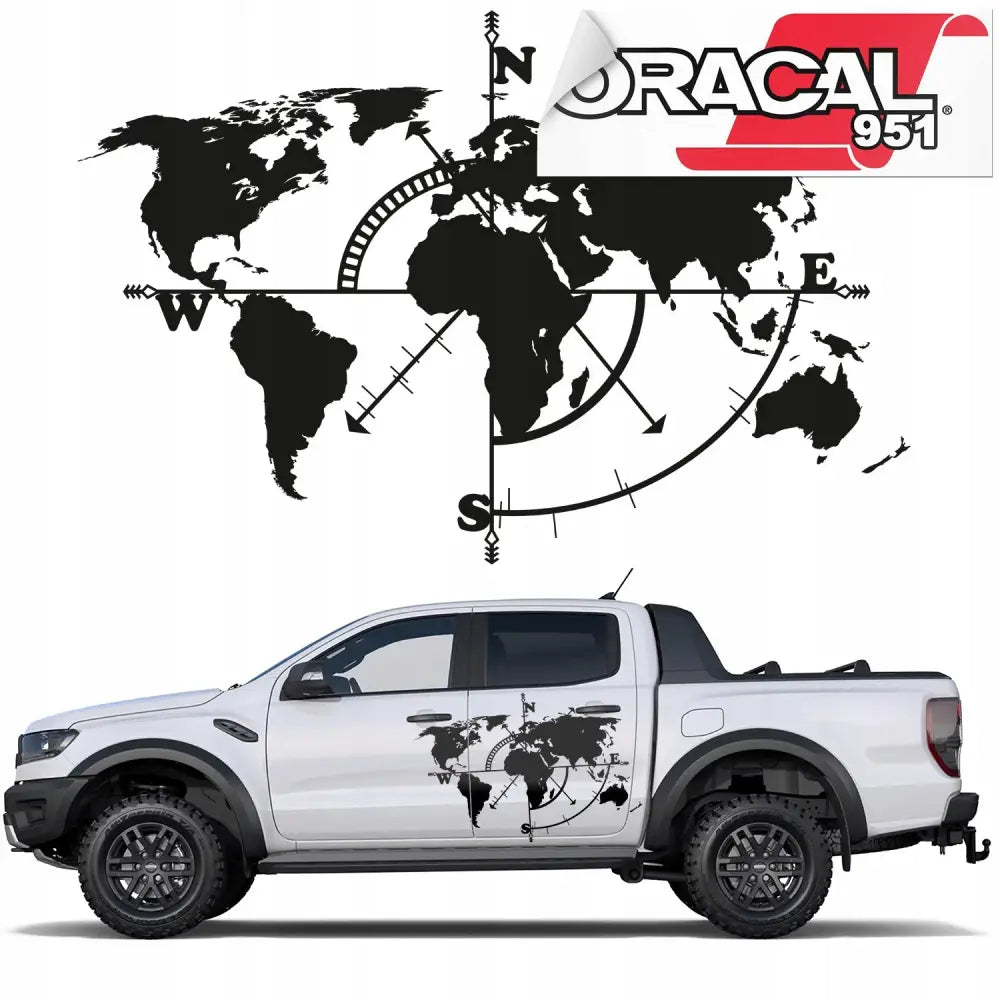 Klistremerker til siden på Campingbilens Kart 100x66cm