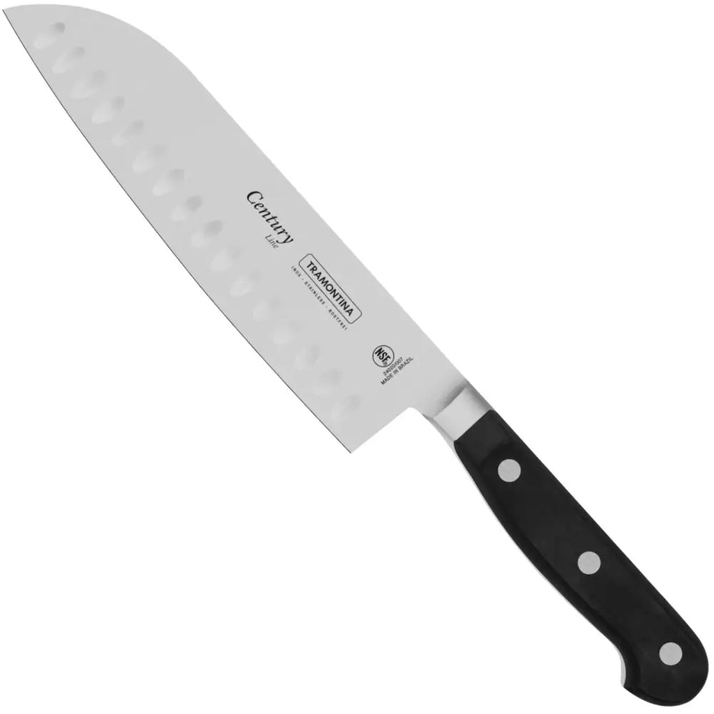 Kniv Santoku for Hakking og Mosing i Smidd Stål 180 Mm Century-serien