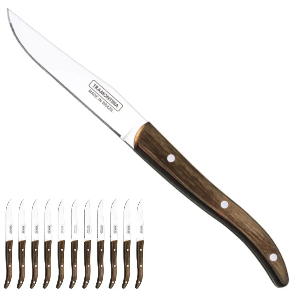 Kniv til Stekepinner i Rustfritt Stål French Style Horeca Sett med 12 Stk. 225 Mm