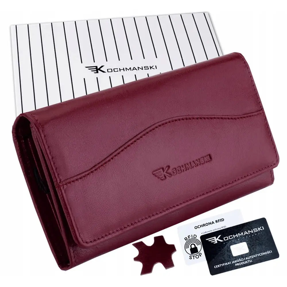 Kochmanski Dames Lommebok i Lær med Rfid Medium med Klemme