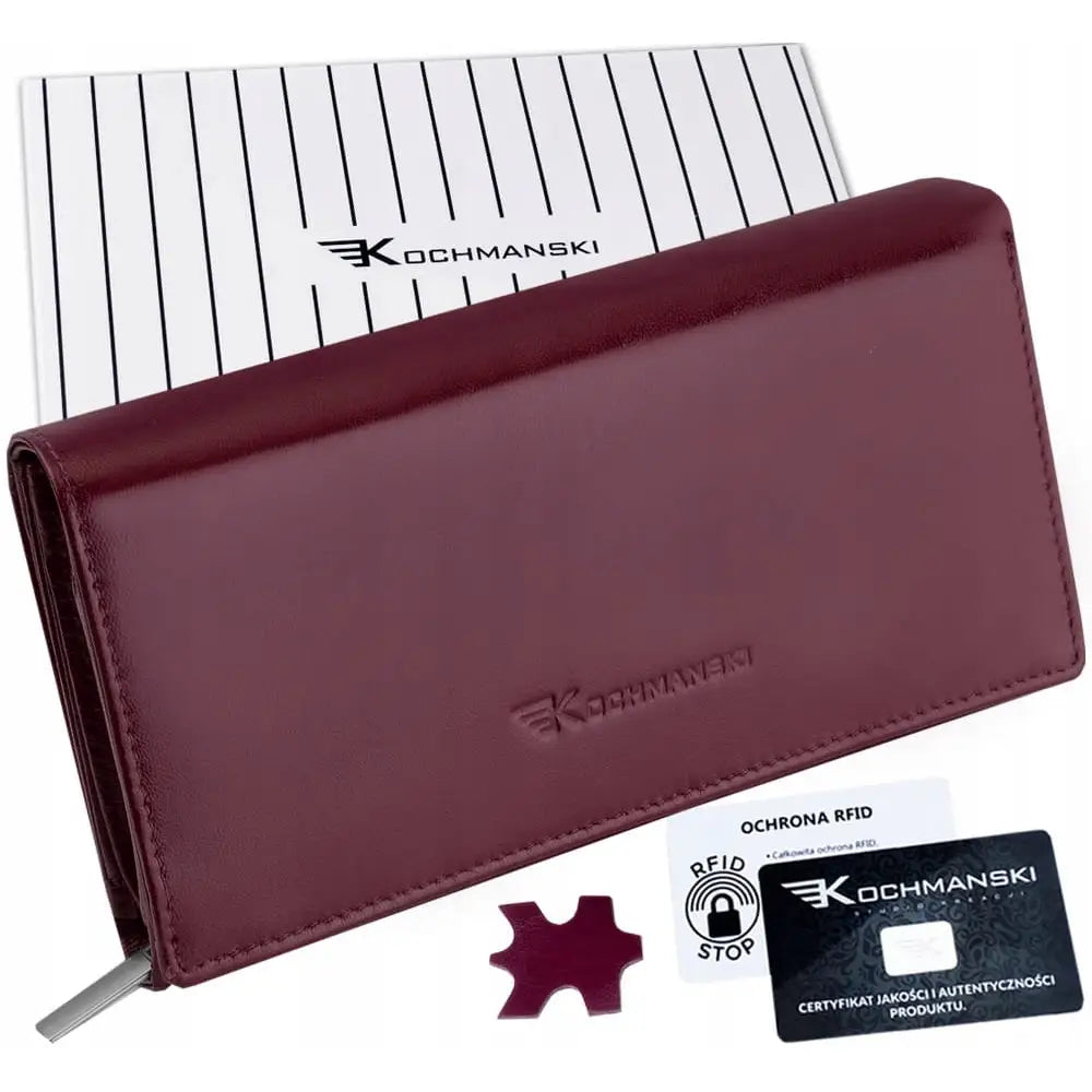 Kochmanski Dames Lommebok i Skinn Xxl Stor