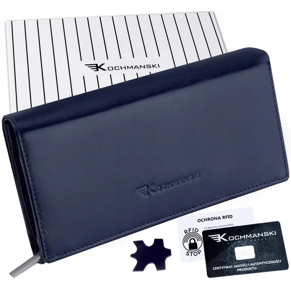Kochmanski Dames Lommebok i Skinn Xxl Stor med Rfid