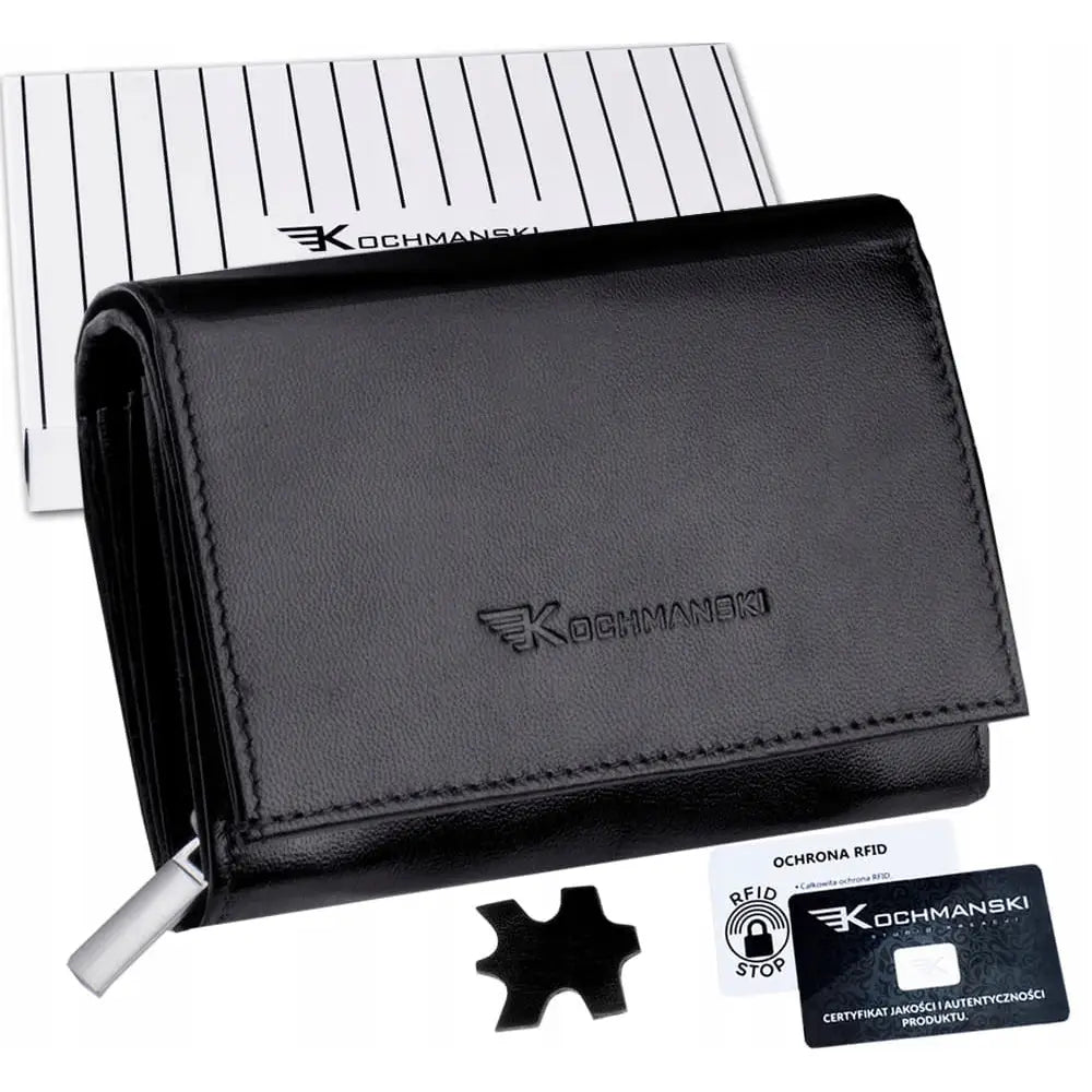 Kochmanski Liten Skinn Dame Lommebok med Rfid-beskyttelse
