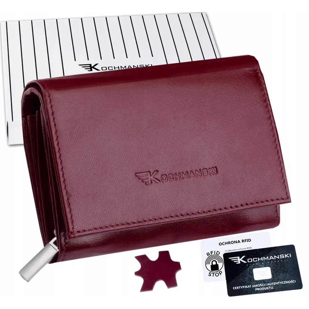 Kochmanski Liten Skinn Damer Lommebok med Rfid