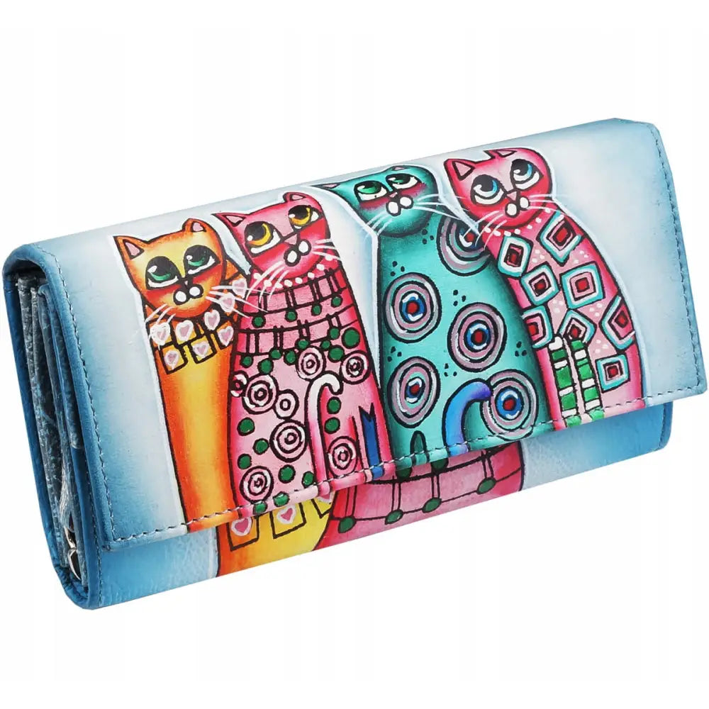 Kochmanski Skinn Lommebok for Kvinner Håndmalt