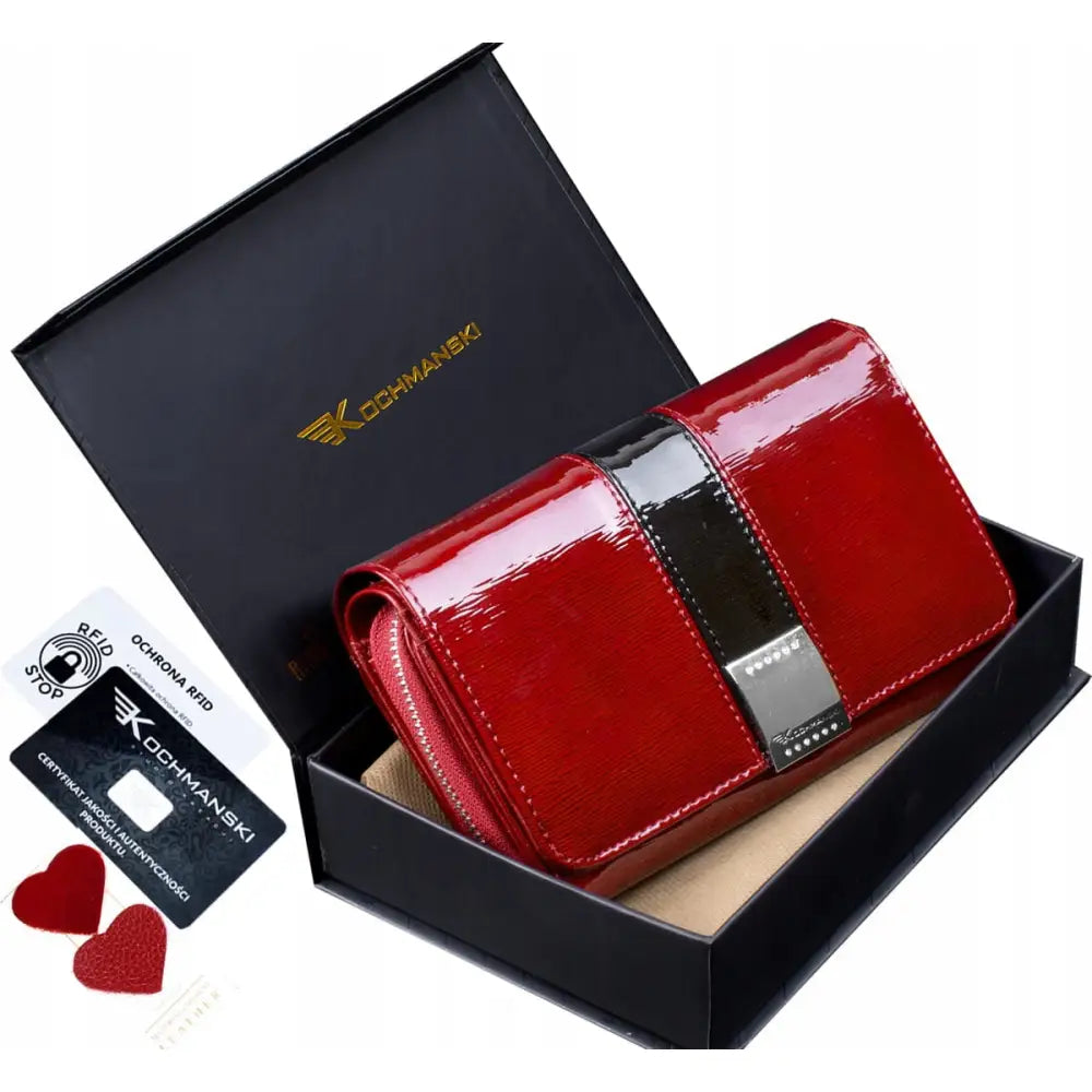 Kochmanski Stor Romslig Skinn Lommebok for Damer