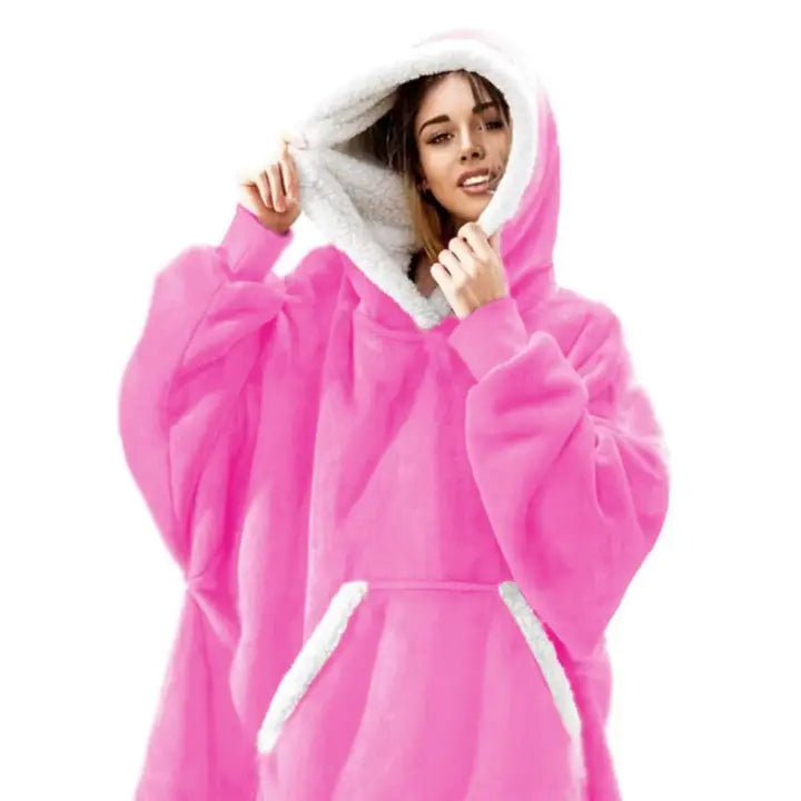 Kokk Bluse Oversize Varm 2-i-1 Tykk Xxl Pelsjakke