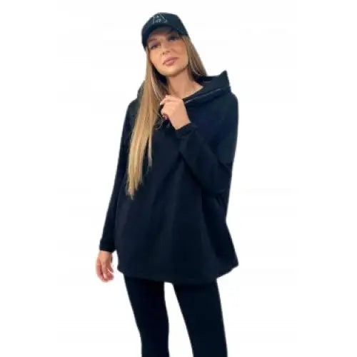 Komplett Bomulls Hettegenser og Bukser i Svart