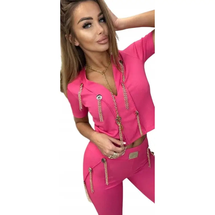 Komplett Damesett Rosa Paparazzi Kjeder