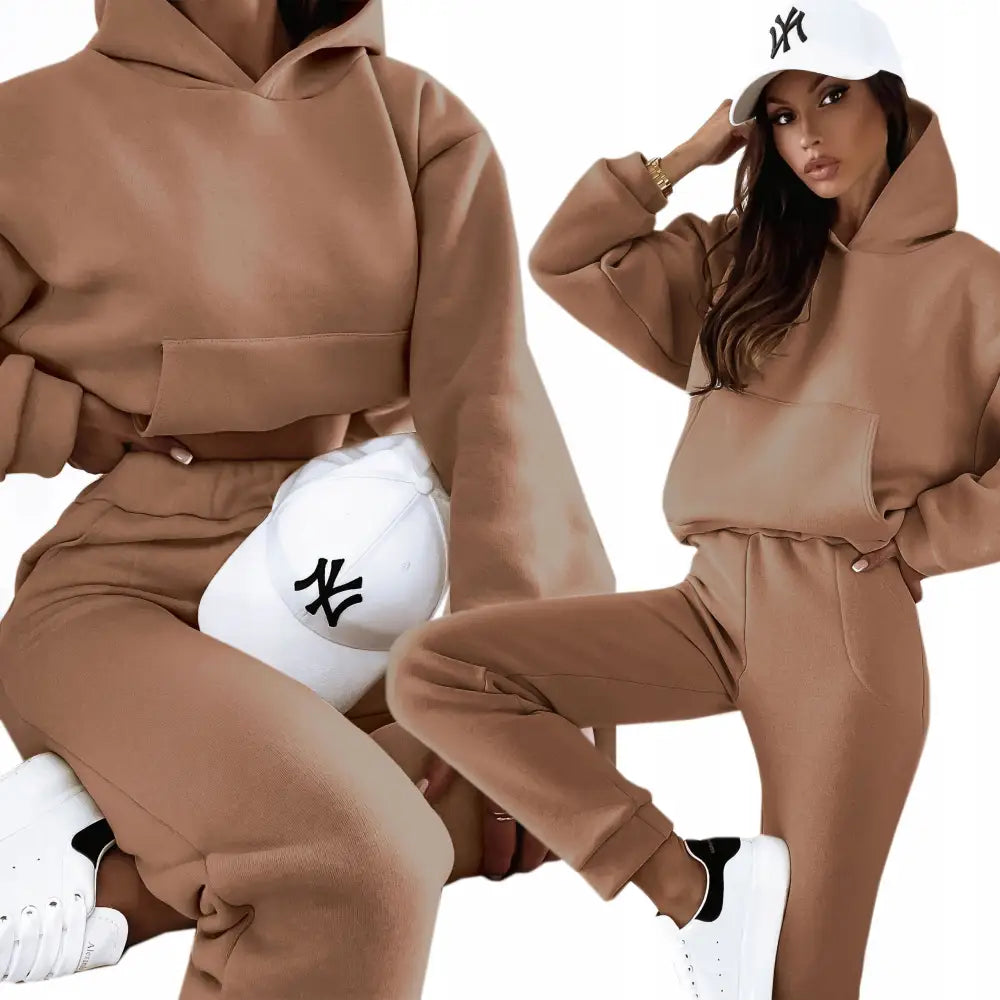 Komplett Dress Stilig Tykt Materiale Lomme - Flerfarget